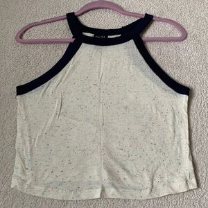 High-neck crop top